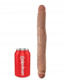 King Cock 12 inches Slim Double Dildo Tan