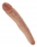 King Cock 12 inches Slim Double Dildo Tan