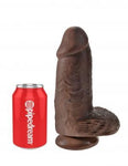 King Cock Chubby 9 inches Brown Dildo