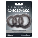 Fantasy C-ringz Silicone Designer Stamina Set Black