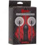 Kink Swell  Auto Vibrating Nipple Sucker Cups Black