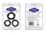 One Night Stand Intensity Rings Black 3 Package