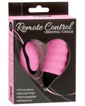 Simple & True Vibrating Remote Control Tongue Pink