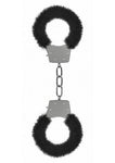 Ouch Pleasure Handcuffs Furry Black