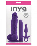 Inya Play Things Purple Set Plug, Dildo & Vibrator