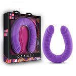 Ruse - 18 Inch Silicone Slim Double Dong - Purple