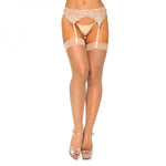 Micro Net Spandex Stockings O/s Nude