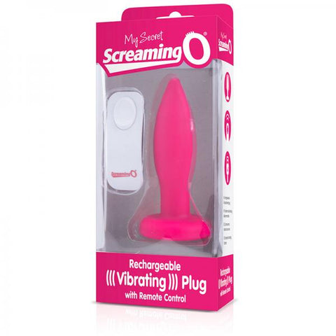 Screaming O My Secret Remote Vibrating Plug - Pink