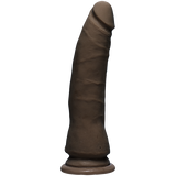 The D Thin D 7 inches Dual Density Brown Dildo