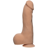 The D Master D 10.5 inches Dildo with Balls Ultraskyn Beige