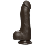 The D Master D 7.5 Inches Dildo with Balls Firmskyn - Brown