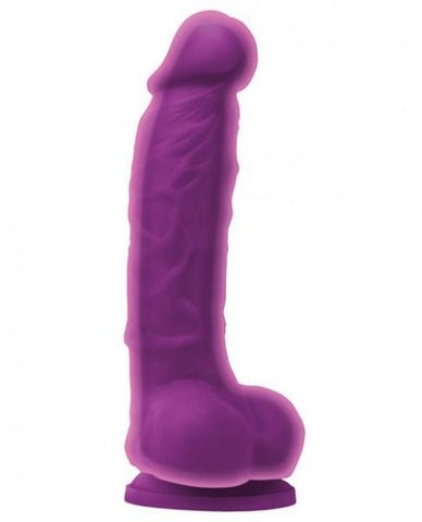 Colours Dual Density 5 inches Purple Dildo