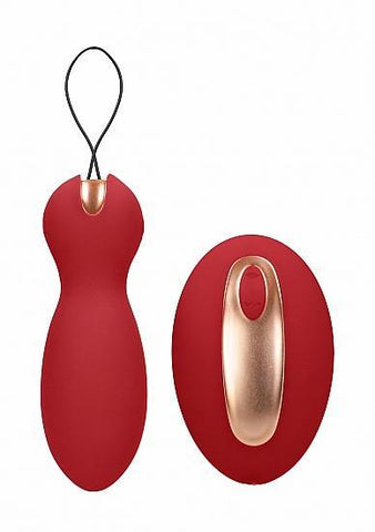 Elegance Dual Vibrating Toys - Vibrating Remote Control & Kegel Balls - Red