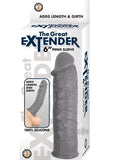 The Great Extender 6 inches Penis Sleeve Gray