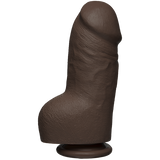 The D Fat D 8 inches With Balls Firmskyn Brown Dildo