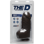 The D Fat D 8 inches With Balls Firmskyn Brown Dildo