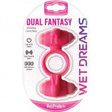 Wet Dreams Dual Fantasy Dual Cock Ring With Turbo Motors