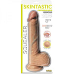 Skintastic Squealer Ultra Skin 8 inches Vibrating Dido Beige