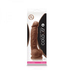 Colours - Dual Density - 5in Dildo - Brown