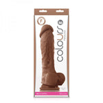 Colours - Pleasures - 8in Dildo - Brown