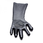 Pleasure Fister Extra Long Textured Fisting Glove Black