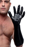 Pleasure Fister Extra Long Textured Fisting Glove Black