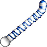 Mr.  Swirl 6.5in Glass Glass Dildo