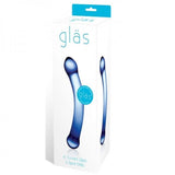 Glas 6 inches Curved Glass G-Spot Dildo Blue