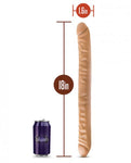 Dr Skin 18 inches Double Dildo Mocha Tan