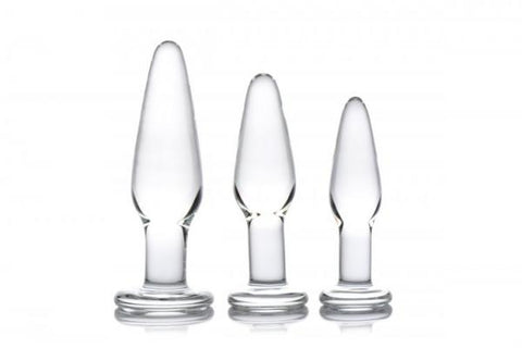 Prism Dosha 3 Piece Glass Anal Plug Kit