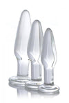 Prism Dosha 3 Piece Glass Anal Plug Kit