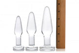 Prism Dosha 3 Piece Glass Anal Plug Kit