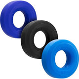 Hunkyjunk Huj3 3-pack C-ring,  Blue Multi