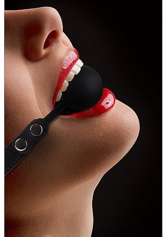 Ouch Silicone Ball Gag Black O/S