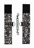 Printed Handcuffs Love Street Art Fashion Black