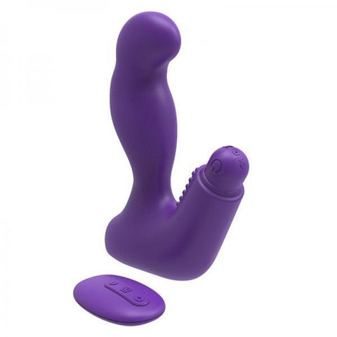 Nexus Max 20 Unisex Massager Remote Control With Removable Bullet Waterproof Purple