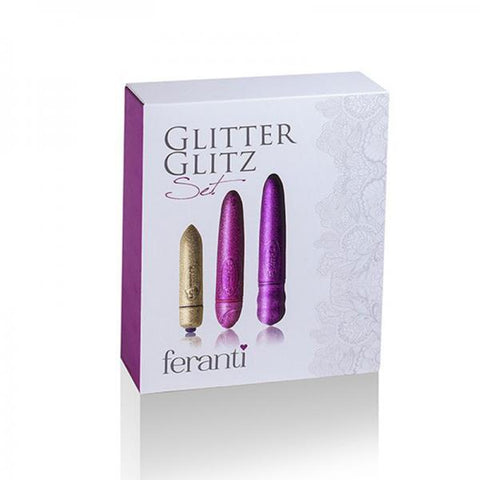 Glitter Glitz Bullet Set Gold/pink