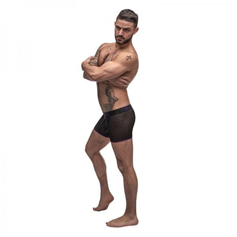 Male Power Airotic Mesh Enhancer Short Black Small