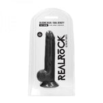 Realrock Ultra - 9.5 / 24 Cm - Silicone Dildo With Balls - Black