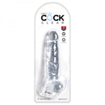 King Cock Clear 8in Cock With Balls