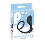 P-Zone Ring Prostate Massager & Cock Ring Black