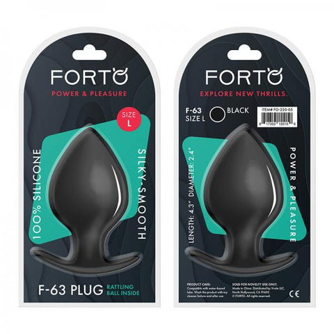 Forto F-63: Rattler Spade Lg Black