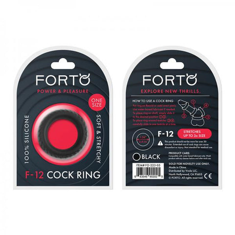 Forto F-12: 35 Mm 100% Liquid Silicone C-ring Black