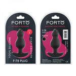 Forto F-78: Pointee 100% Silicone Plug Small Black