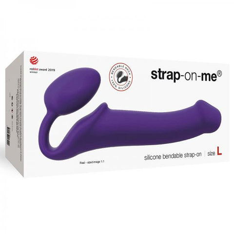 Strap-on-me Semi-realistic Bendable Strap-on Purple Size L