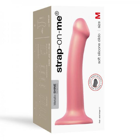 Strap-on-me Mono Density Dildo Metallic Vieux Rose Size M - Shine