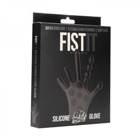 Fist It Silicone Stimulation Glove - Black