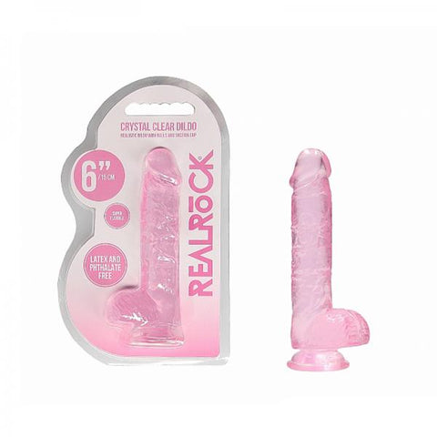 Realrock Realistic Dildo 6in Pink