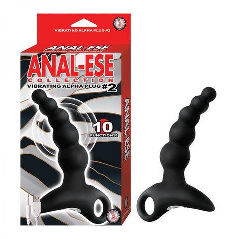 Anal-ese Collection Vibrating Alpha Plug #2 - Black